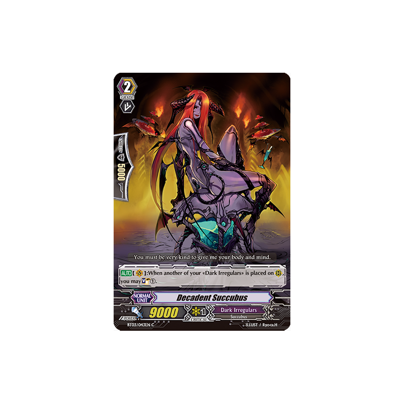 Vanguard_TCG_card_BT03_043EN_C_Decadent_Succubus_Demonic_Lord_Invasion