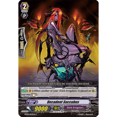 Vanguard_TCG_card_BT03_043EN_C_Decadent_Succubus_Demonic_Lord_Invasion