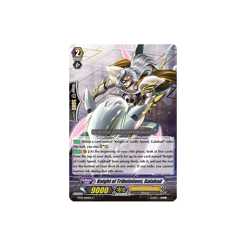 Vanguard_TCG_card_BT03_064EN_C_Knight_of_Tribulations_Galahad_Demonic_Lord_Invasion
