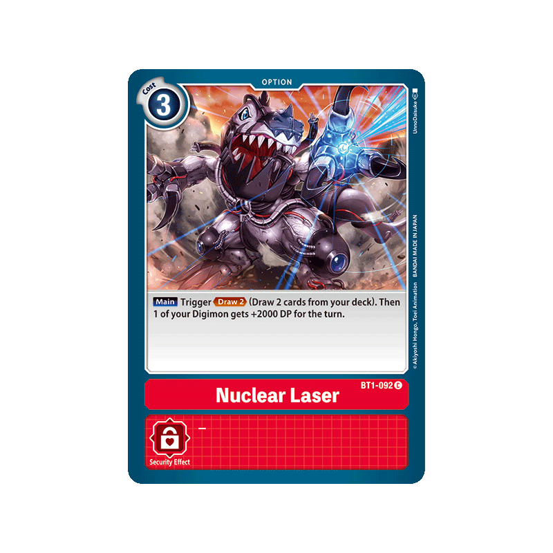 Digimon_TCG_BT1-092_Nuclear_Laser_Common_New_Evolution_Card_Game