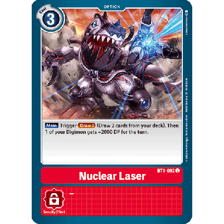 Digimon_TCG_BT1-092_Nuclear_Laser_Common_New_Evolution_Card_Game