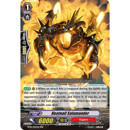 Vanguard_TCG_card_BT04_007EN_RRR_Heatnail_Salamander_Eclipse_of_Illusionary_Shadows