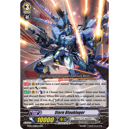 Vanguard_TCG_card_BT04_008EN_RRR_Stern_Blaukluger_Eclipse_of_Illusionary_Shadows