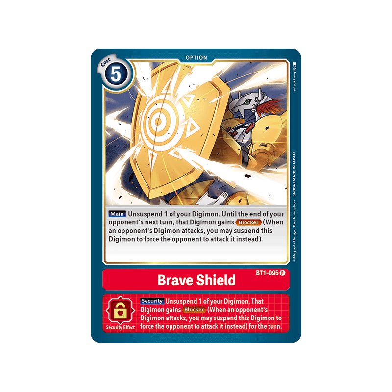 Digimon_TCG_BT1-095_Brave_Shield_Rare_New_Evolution_Card_Game