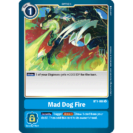 Digimon_TCG_BT1-096_Mad_Dog_Fire_Rare_New_Evolution_Card_Game