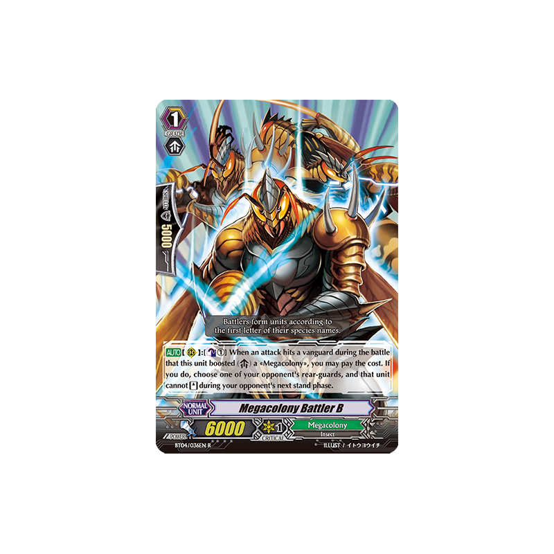 Vanguard_TCG_card_BT04_036EN_R_Megacolony_Battler_B_Eclipse_of_Illusionary_Shadows