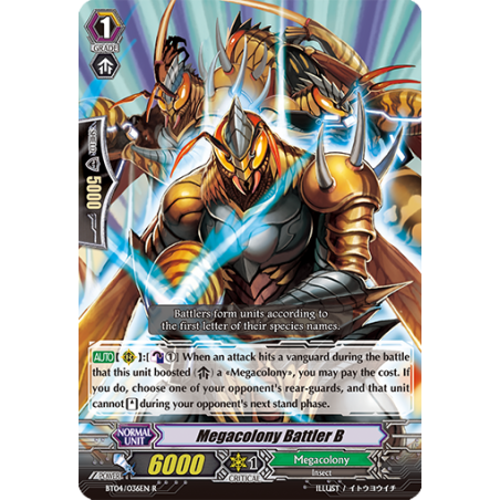 Vanguard_TCG_card_BT04_036EN_R_Megacolony_Battler_B_Eclipse_of_Illusionary_Shadows