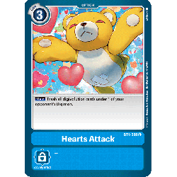 Digimon_TCG_BT1-099_Hearts_Attack_Common_New_Evolution_Card_Game