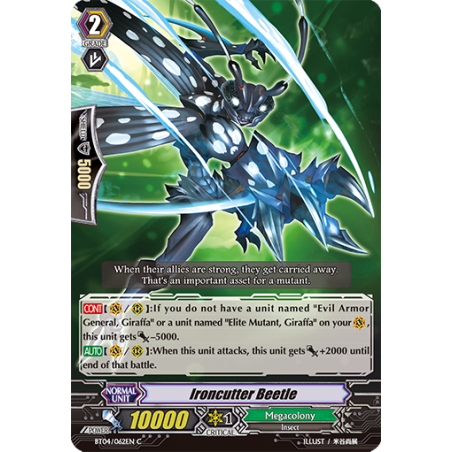 Vanguard_TCG_card_BT04_062EN_C_Ironcutter_Beetle_Eclipse_of_Illusionary_Shadows