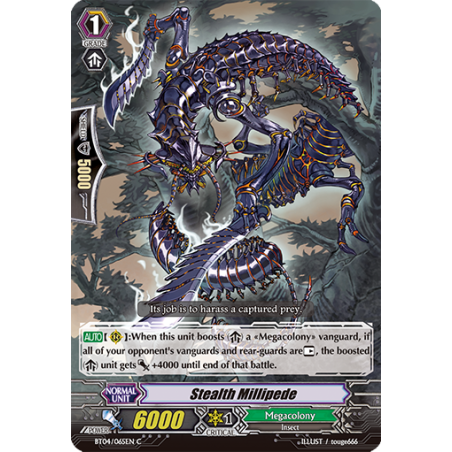 Vanguard_TCG_card_BT04_065EN_C_Stealth_Millipede_Eclipse_of_Illusionary_Shadows