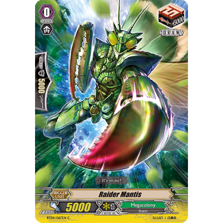 Vanguard_TCG_card_BT04_067EN_C_Raider_Mantis_Eclipse_of_Illusionary_Shadows