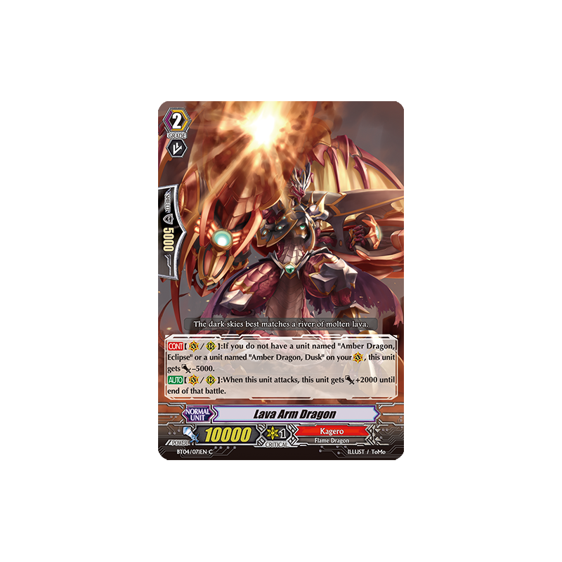 Vanguard_TCG_card_BT04_071EN_C_Lava_Arm_Dragon_Eclipse_of_Illusionary_Shadows