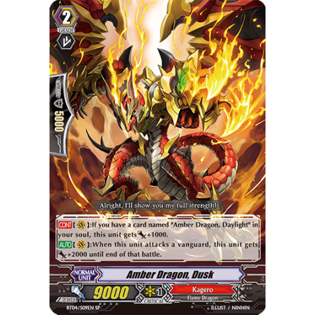 Vanguard_TCG_card_BT04_S09EN_SP_Amber_Dragon_Dusk_Eclipse_of_Illusionary_Shadows