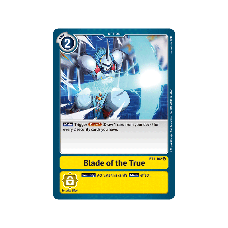Digimon_TCG_BT1-102_Blade_of_the_True_Common_New_Evolution_Card_Game