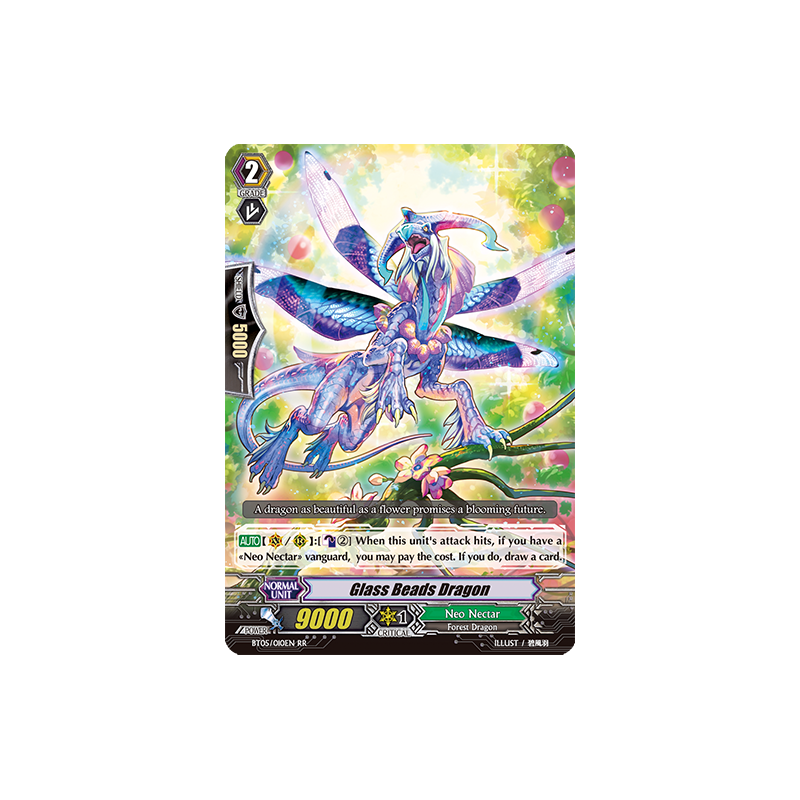 Vanguard_TCG_card_BT05_010EN_RR_Glass_Beads_Dragon_Awakening_of_Twin_Blades