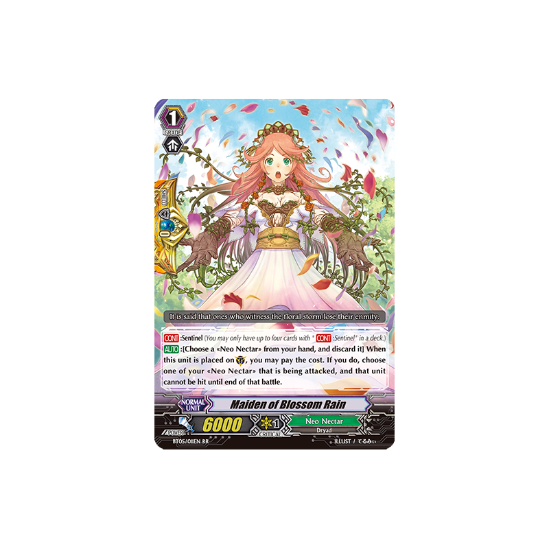 Vanguard_TCG_card_BT05_011EN_RR_Maiden_of_Blossom_Rain_Awakening_of_Twin_Blades