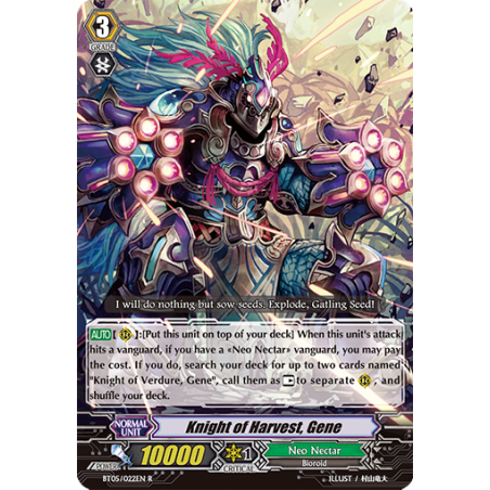 Vanguard_TCG_card_BT05_022EN_R_Knight_of_Harvest_Gene_Awakening_of_Twin_Blades
