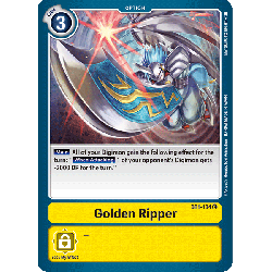 Digimon_TCG_BT1-104_Golden_Ripper_Common_New_Evolution_Card_Game