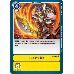 Digimon_TCG_BT1-105_Blast_Fire_Common_New_Evolution_Card_Game
