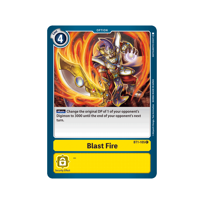 Digimon_TCG_BT1-105_Blast_Fire_Common_New_Evolution_Card_Game