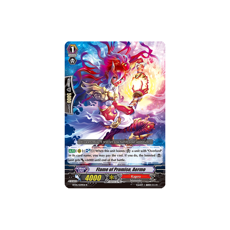 Vanguard_TCG_card_BT05_039EN_R_Flame_of_Promise_Aermo_Awakening_of_Twin_Blades