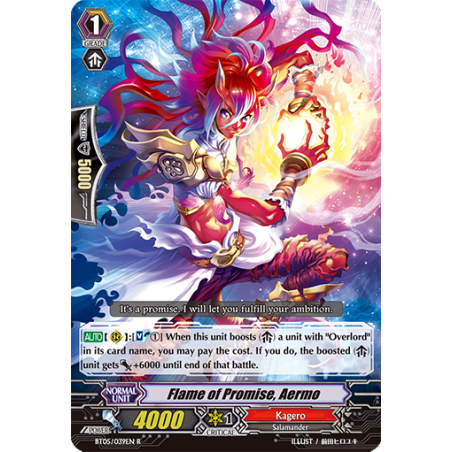 Vanguard_TCG_card_BT05_039EN_R_Flame_of_Promise_Aermo_Awakening_of_Twin_Blades