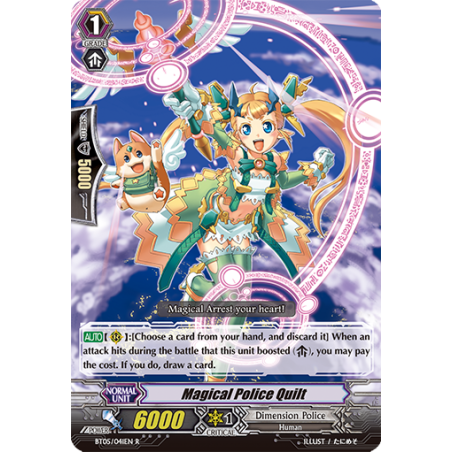 Vanguard_TCG_card_BT05_041EN_R_Magical_Police_Quilt_Awakening_of_Twin_Blades