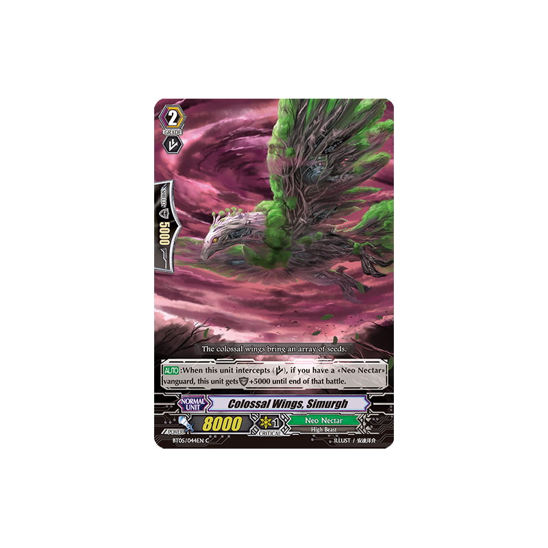 Vanguard_TCG_card_BT05_044EN_C_Colossal_Wings_Simurgh_Awakening_of_Twin_Blades