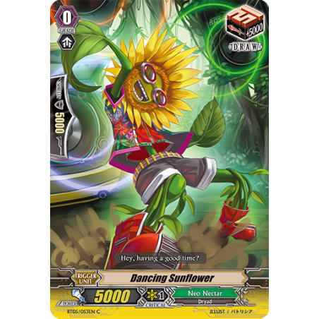 Vanguard_TCG_card_BT05_053EN_C_Dancing_Sunflower_Awakening_of_Twin_Blades