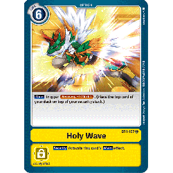 Digimon_TCG_BT1-107_Holy_Wave_Common_New_Evolution_Card_Game