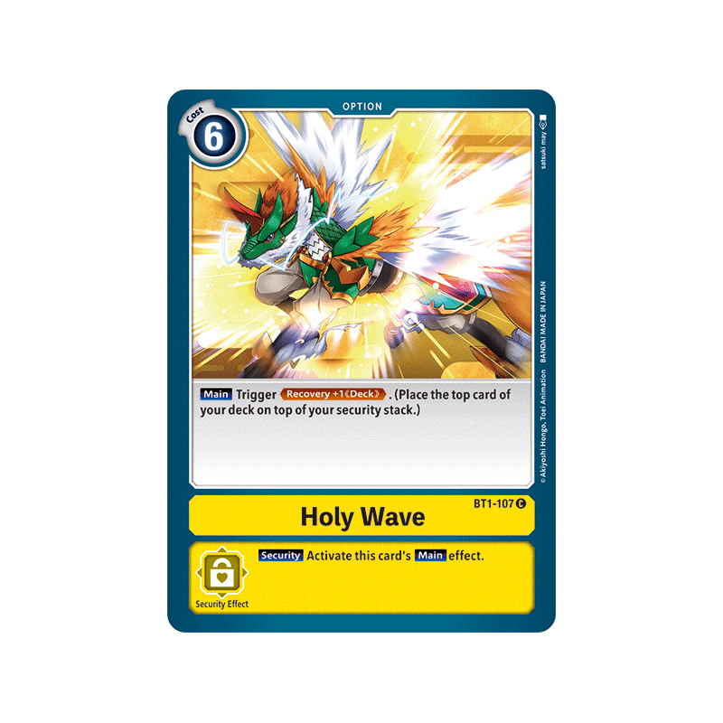 Digimon_TCG_BT1-107_Holy_Wave_Common_New_Evolution_Card_Game