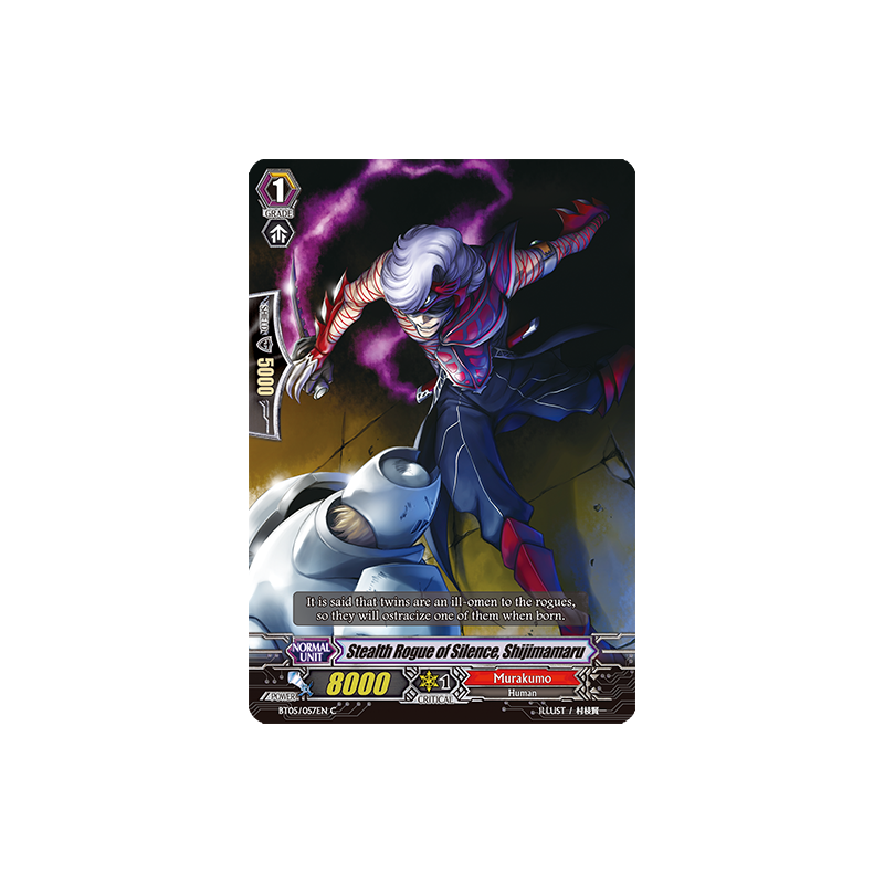 Vanguard_TCG_card_BT05_057EN_C_Stealth_Rogue_of_Silence_Shijimamaru_Awakening_of_Twin_Blades