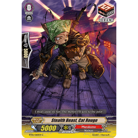 Vanguard_TCG_card_BT05_060EN_C_Stealth_Beast_Cat_Rouge_Awakening_of_Twin_Blades