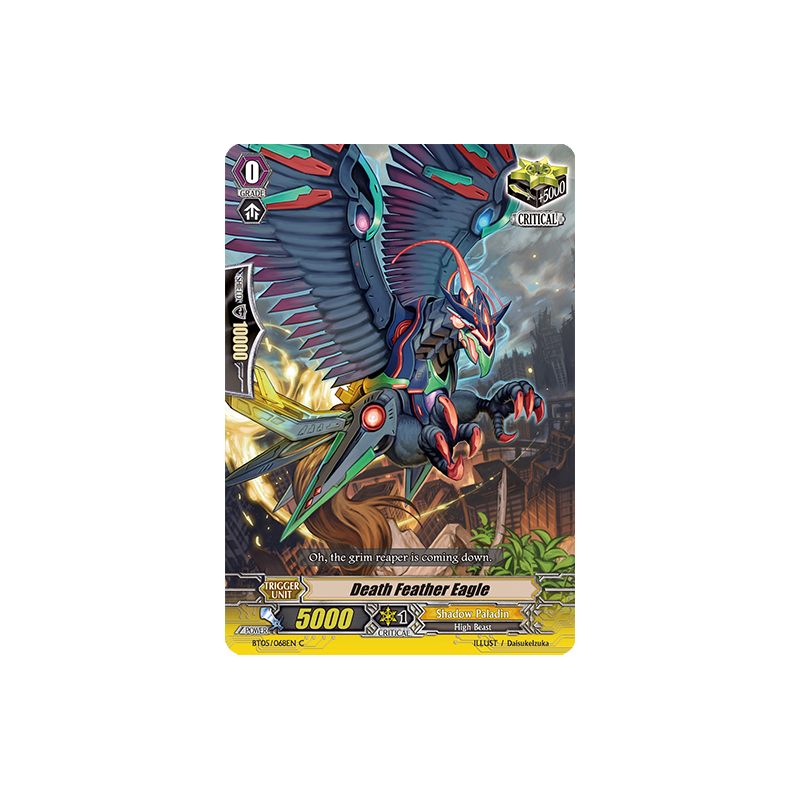 Vanguard_TCG_card_BT05_068EN_C_Death_Feather_Eagle_Awakening_of_Twin_Blades