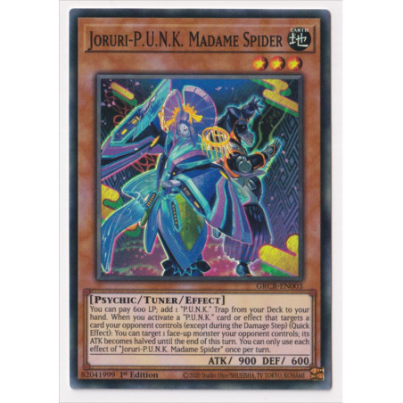 yu-gi-oh-tcg-grcr-en003-sr-joruri-p-u-n-k-madame-spider-the-grand-creators