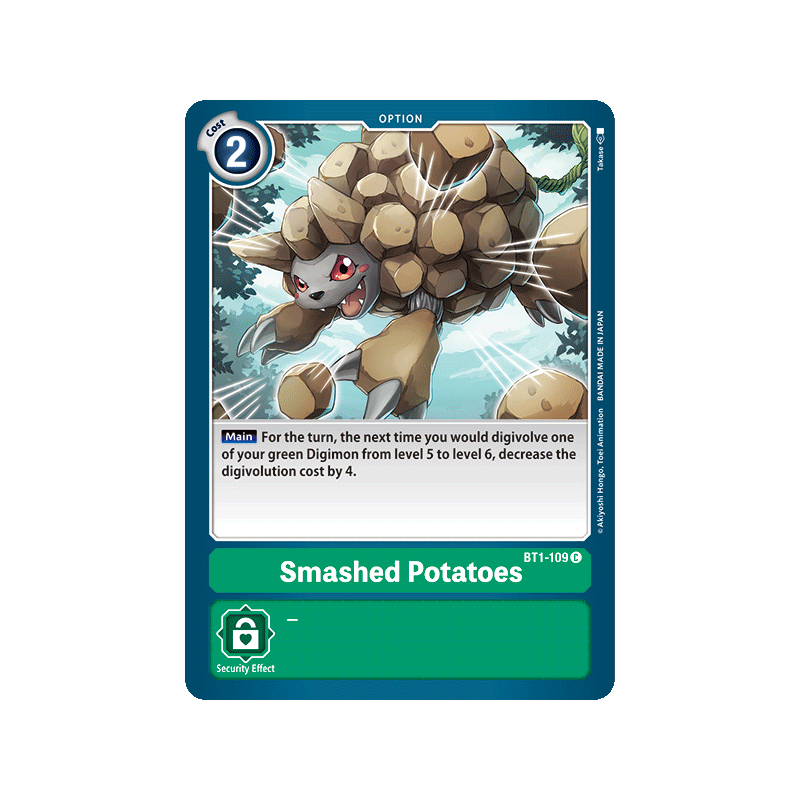 Digimon_TCG_BT1-109_Smashed_Potatoes_Common_New_Evolution_Card_Game