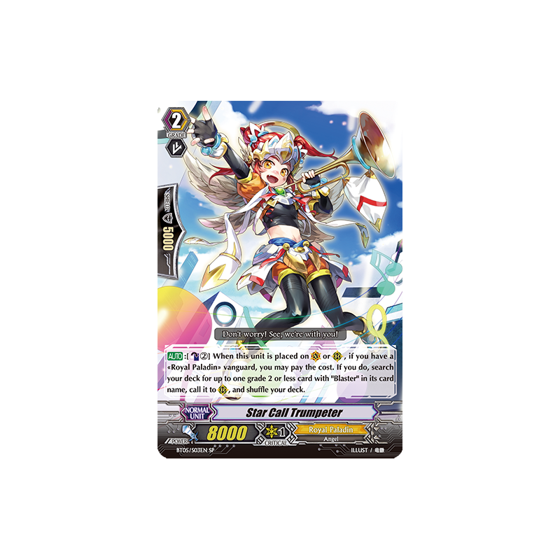 Vanguard_TCG_card_BT05_S03EN_SP_Star_Call_Trumpeter_Awakening_of_Twin_Blades