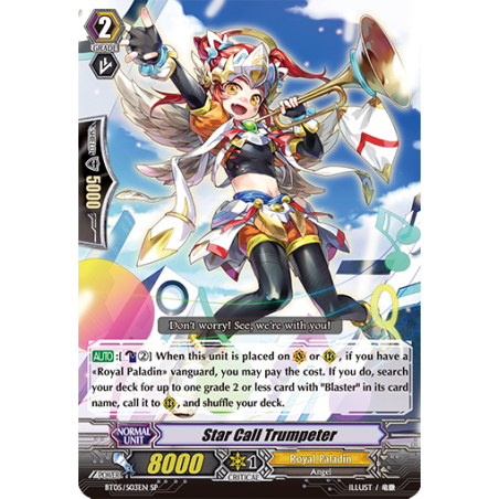 Vanguard_TCG_card_BT05_S03EN_SP_Star_Call_Trumpeter_Awakening_of_Twin_Blades