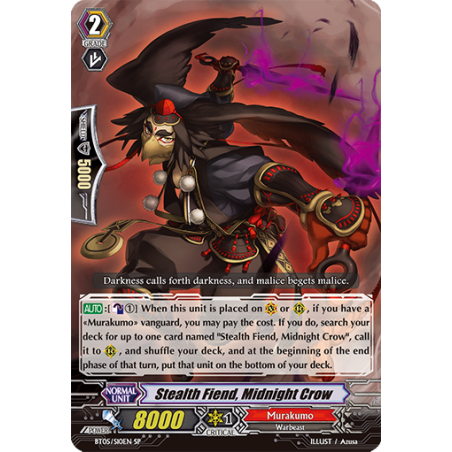 Vanguard_TCG_card_BT05_S10EN_SP_Stealth_Fiend_Midnight_Crow_Awakening_of_Twin_Blades