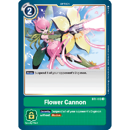 Digimon_TCG_BT1-110_Flower_Cannon_Rare_New_Evolution_Card_Game