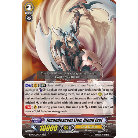 Vanguard_TCG_card_BT06_004EN_RRR_Incandescent_Lion_Blond_Ezel_Breaker_of_Limits