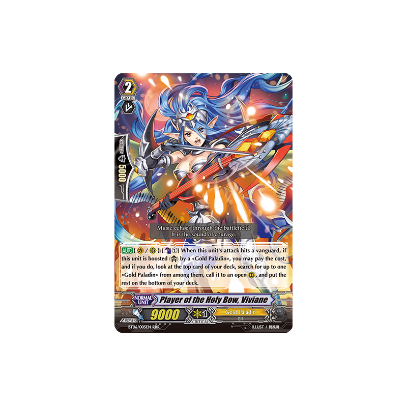 Vanguard_TCG_card_BT06_005EN_RRR_Player_of_the_Holy_Bow_Viviane_Breaker_of_Limits