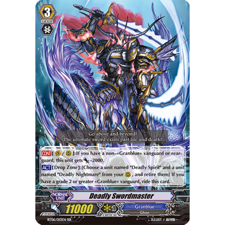 Vanguard_TCG_card_BT06_013EN_RR_Deadly_Swordmaster_Breaker_of_Limits