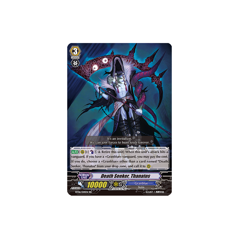Vanguard_TCG_card_BT06_014EN_RR_Death_Seeker_Thanatos_Breaker_of_Limits