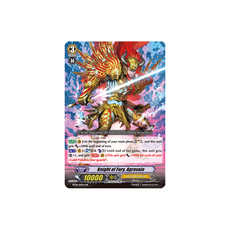 Vanguard_TCG_card_BT06_015EN_RR_Knight_of_Fury_Agravain_Breaker_of_Limits