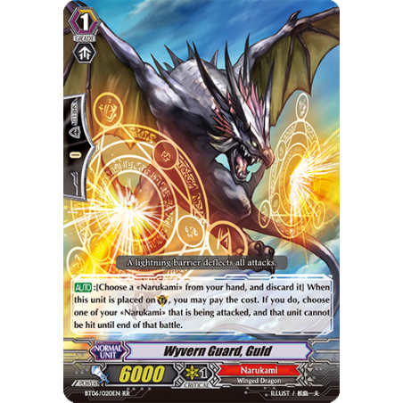 Vanguard_TCG_card_BT06_020EN_RR_Wyvern_Guard_Guld_Breaker_of_Limits