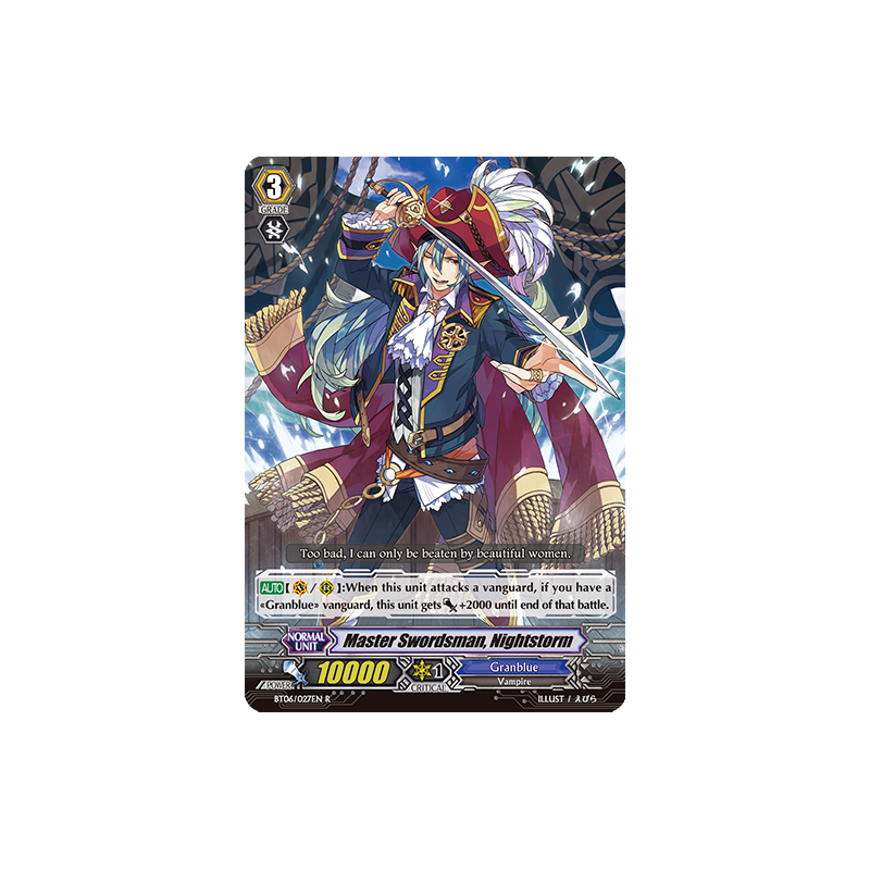 Vanguard_TCG_card_BT06_027EN_R_Master_Swordsman_Nightstorm_Breaker_of_Limits