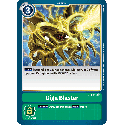 Digimon_TCG_BT1-111_Giga_Blaster_Rare_New_Evolution_Card_Game
