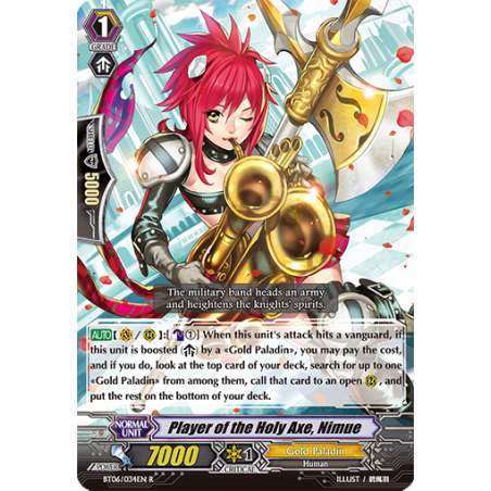 Vanguard_TCG_card_BT06_034EN_R_Player_of_the_Holy_Axe_Nimue_Breaker_of_Limits