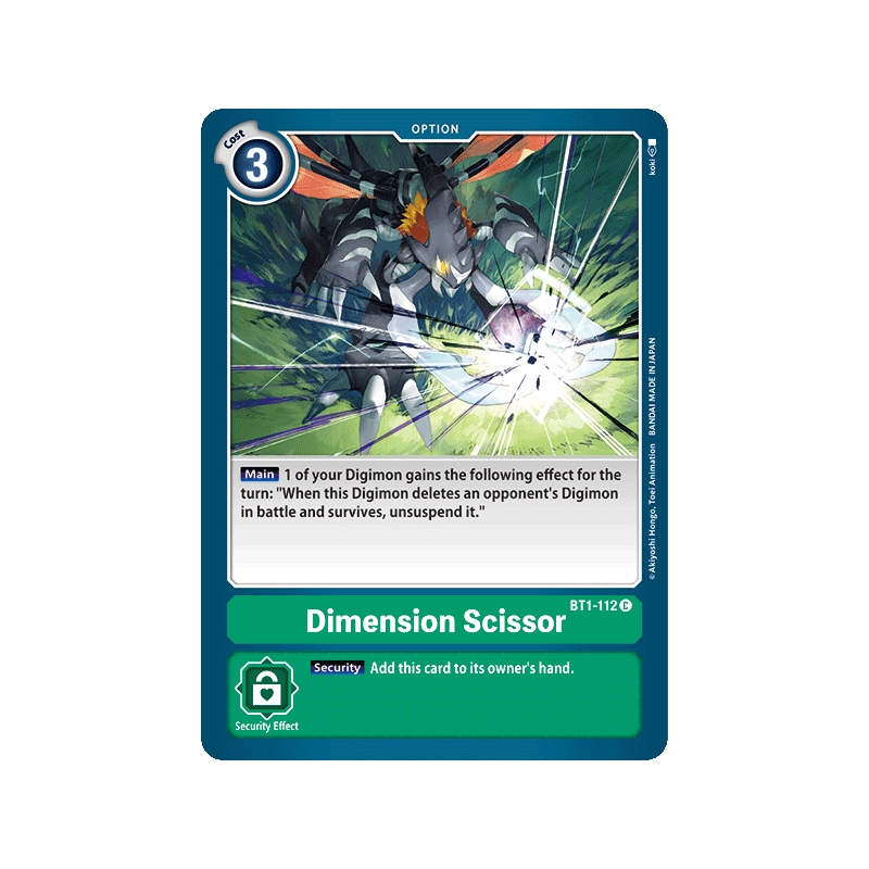 Digimon_TCG_BT1-112_Dimension_Scissor_Common_New_Evolution_Card_Game